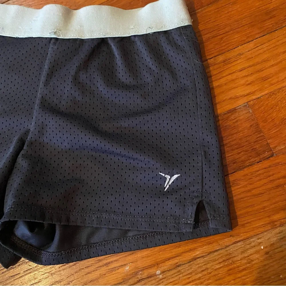 Old Navy Dark Blue Athletic Shorts with Light Gray Waistband - Picture 2 of 7